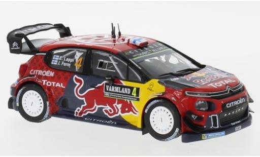 Diecast model cars Citroen C3 WRC No.4 Red Bull Rally Sweden 2019 E.Lappi/J.Ferm 1/43 IXO