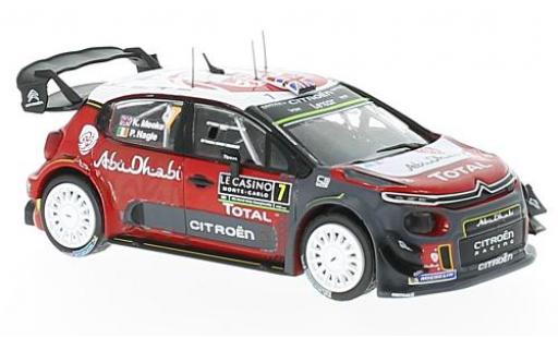 Diecast model cars Citroen C3 WRC No.7 Rally WM Rally Monte Carlo 2017 K.Meeke/P.Nagle 1/43 IXO