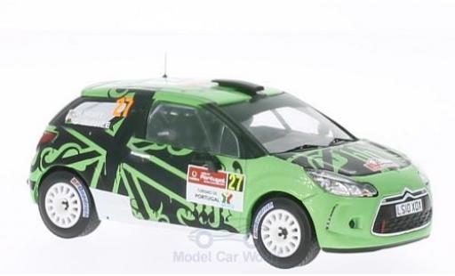 Diecast model cars DS Automobiles DS3 R3 Citroen No.27 Rally Portugal 2011 1/43 IXO