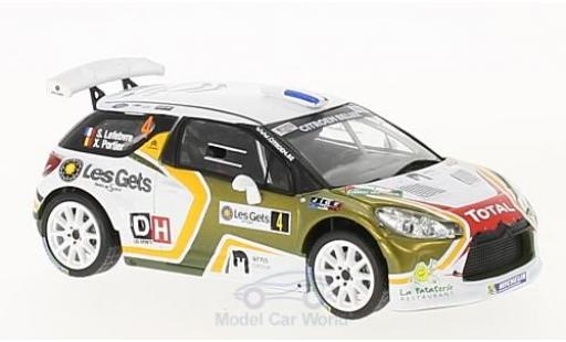 Diecast model cars DS Automobiles DS3 R5 Citroen No.4 Rally du Condroz - Huy 2016 S.Lefebvre/X.Portier 1/43 IXO