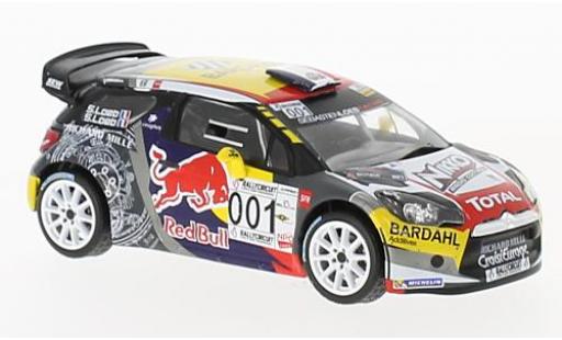 Diecast model cars DS Automobiles DS3 WRC Citroen No.001 Paul Ricard 2016 S.Loeb/S.Loeb 1/43 IXO