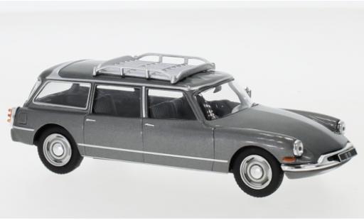 Diecast model cars Citroen ID 19 Break Estate metallic grey 1960 1/43 IXO