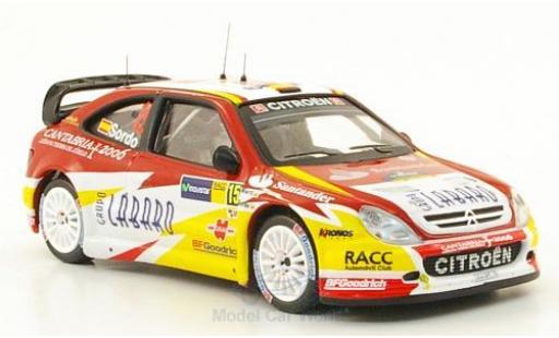 Diecast model cars Citroen Xsara WRC No.15 Rally Catalunya 2006 D.Sordo/M.Marti 1/43 IXO