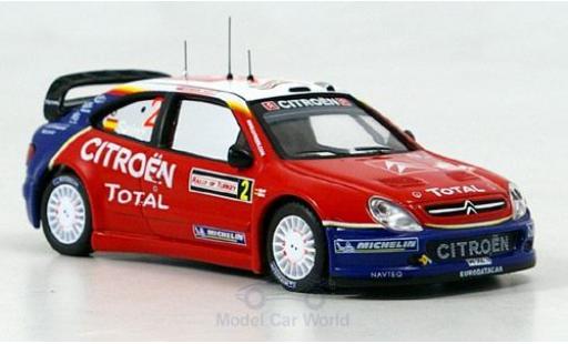 Diecast model cars Citroen Xsara WRC No.2 Rally WM Rally T&Atilde;&frac14;rkei 2005 C.Sainz/L.Moya 1/43 IXO