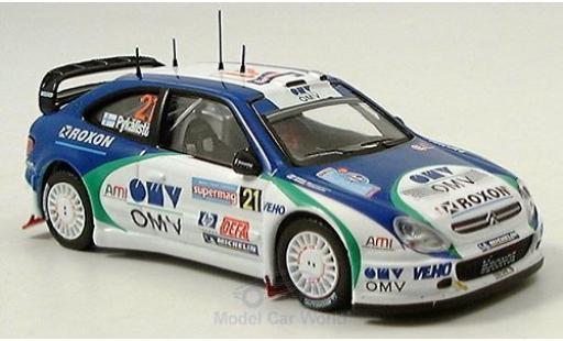 Diecast model cars Citroen Xsara WRC No.21 Rally Italien 2005 Pykalisto/Ovaskeinen 1/43 IXO
