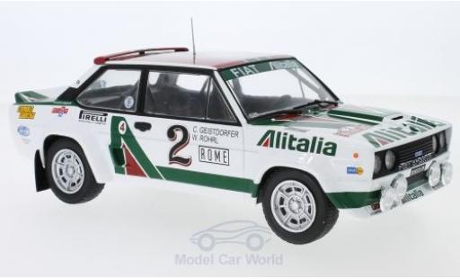 Diecast model cars Fiat 131 Abarth No.2 Alitalia Rally WM Rally Monte Carlo 1978 W.R&Atilde;&para;hrl/C.Geistd&Atilde;&para;rfer 1/18 IXO