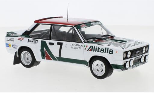Diecast model cars Fiat 131 Abarth No.5 Rally Acropolis 1978 W.R&Atilde;&para;hrl/C.Geistd&Atilde;&para;rfer 1/24 IXO