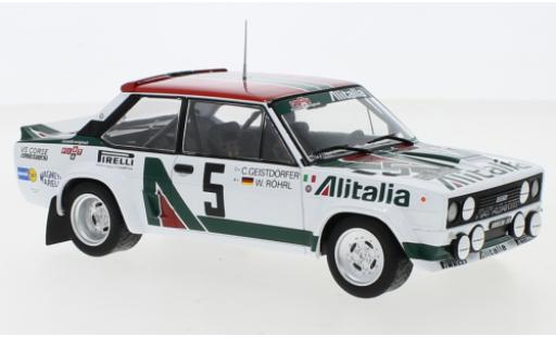 Diecast model cars Fiat 131 Abarth No.7 Rally Acropolis 1978 M.Alen/I.Kivimaki 1/24 IXO