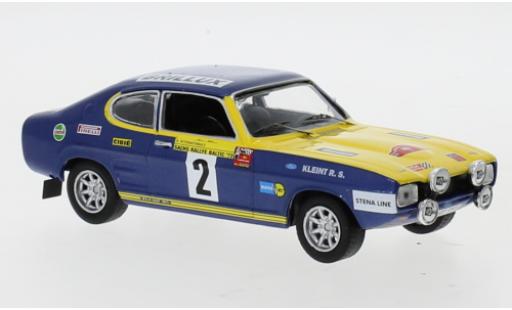 Diecast model cars Ford Capri Rally No.2 DM Baltic 1972 W.R&Atilde;&para;hrl/J.Berger 1/43 IXO