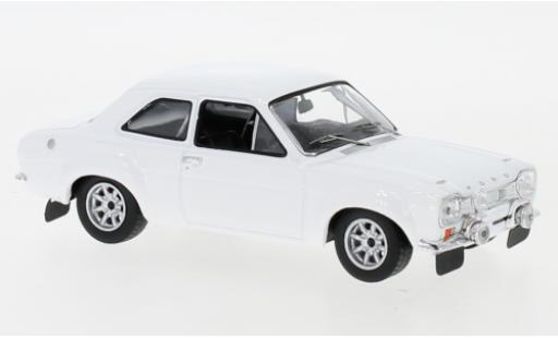 Diecast model cars Ford Escort MK1 MK I white 1971 Plain Body Version y compris les Zusatzteile 1/43 IXO