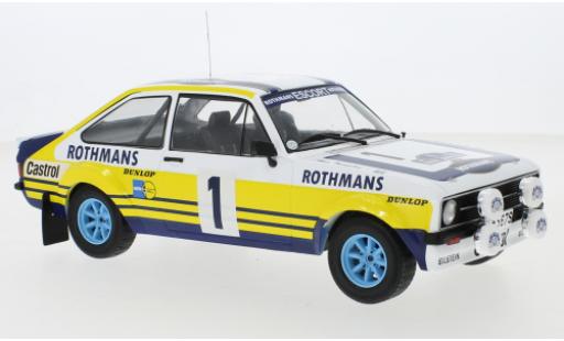 Diecast model cars Ford Escort RS 1800 MK II No.1 Rally Acropolis 1979 B.Waldegard/H.Thorszelius 1/18 IXO