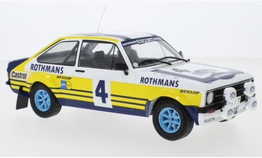 Diecast model cars Ford Escort RS 1800 MK II No.4 Rally Acropolis 1979 H.Mikkola/A.Hertz 1/18 IXO