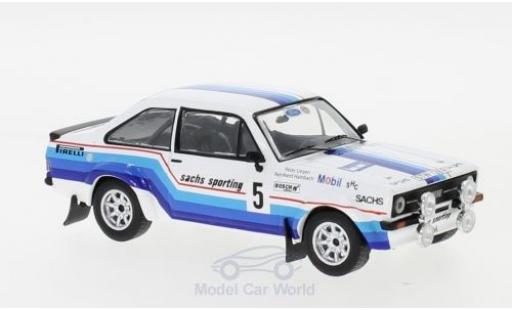 Diecast model cars Ford Escort RS 1800 MK II No.5 Sachs Rally DM Rally Hessen 1978 R.Hainbach/W.Linzen 1/43 IXO