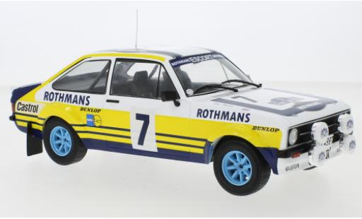 Diecast model cars Ford Escort RS 1800 MK II No.7 Rally Acropolis 1979 R.Clark/J.Porter 1/18 IXO