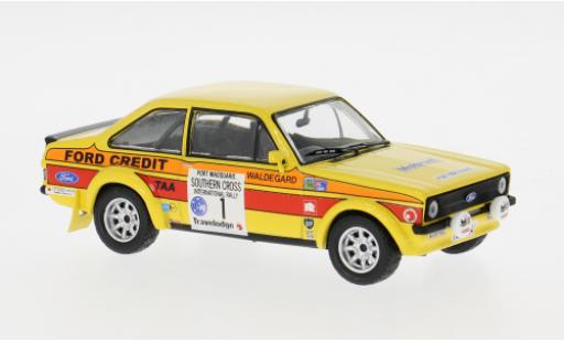 Diecast model cars Ford Escort RS 1800 MK II Rally Southern Cross 1979 #1 1/43 IXO