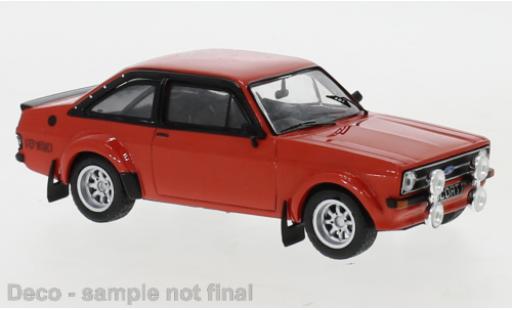 Diecast model cars Ford Escort RS 1800 MK II red 1976 1/43 IXO