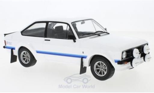 Diecast model cars Ford Escort RS 1800 MK II white RHD 1977 1/18 IXO