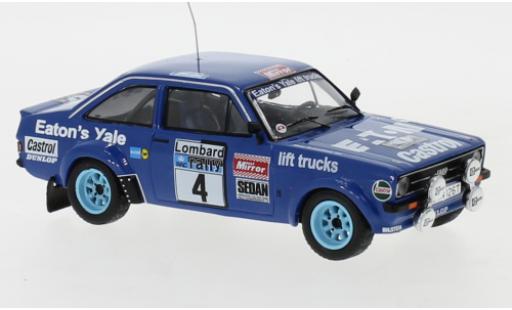Diecast model cars Ford Escort RS MK II No.4 Eaton Yale Rally WM RAC Rally 1979 B.Waldegaard/B.Thorszelius 1/43 IXO