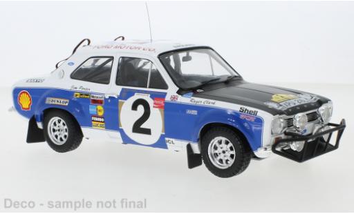 Diecast model cars Ford Escort RS 1600 MkI RHD No.2 Safari Rally 1973 R.Clark/J.Porter 1/18 IXO