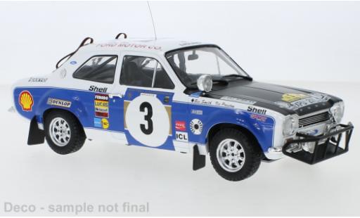 Diecast model cars Ford Escort RS 1600 MkI RHD No.3 Safari Rally 1973 V.Preston Jr./B.Smith 1/18 IXO