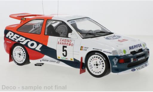Diecast model cars Ford Escort Cosworth RS No.5 Rally San Remo 1996 B.Thiry/S.Prevot 1/18 IXO