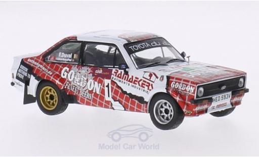 Diecast model cars Ford Escort RS MKII No.1 Gordon Boucles de Spa 2014 F.Duval/A.Bourdeaud hui 1/43 IXO