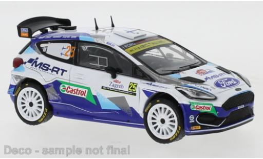 Diecast model cars Ford Fiesta R5 MkII No.25 Rally Croatia 2021 T.Suninen/M.Markkula 1/43 IXO