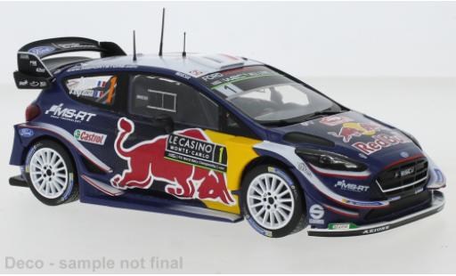 Diecast model cars Ford Fiesta WRC No.1 MS Sport Red Bull Rally Monte Carlo 2018 S.Ogier/J.Ingrassia 1/24 IXO