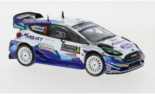Diecast model cars Ford Fiesta WRC No.3 Rally WM Rally Monte Carlo 2021 T.Suninen/M.Markkula 1/43 IXO