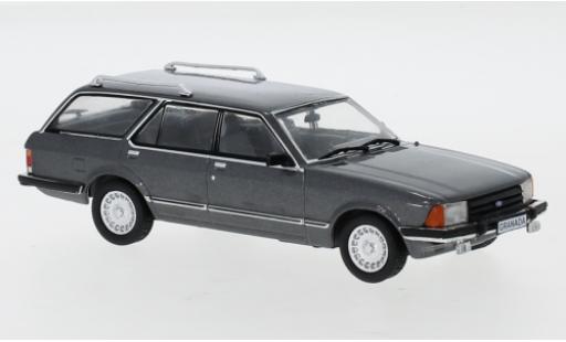 Diecast model cars Ford Granada Turnier MK II 2.8i Ghia metallic grey 1978 1/43 IXO