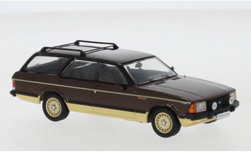 Diecast model cars Ford Granada Turnier MkII 2.8 Chasseur brown/gold 1980 1/43 IXO