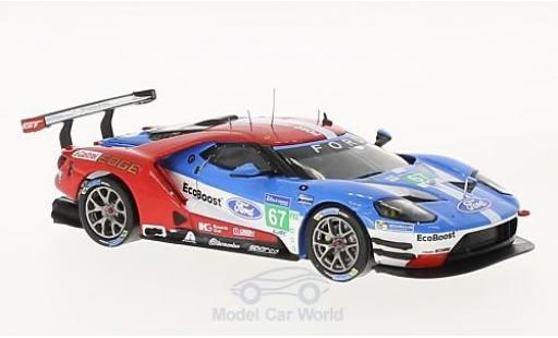 Diecast model cars Ford GT GTE No.67 24h Le Mans 2017 A.Priaulx/H.Tincknell/P.Derani 1/43 IXO