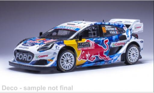 Diecast model cars Ford Puma Rally1 Rally 1 No.16 WRC Rally Monte Carlo 2024 1/18 IXO