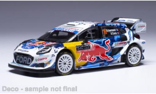 Diecast model cars Ford Puma Rally1 No.16 Red Bull Rally WM Rally Monte Carlo 2024 1/43 IXO