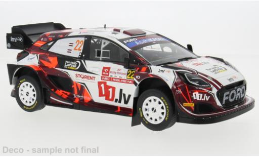 Diecast model cars Ford Puma Rally1 Rally WM Rally Polen 2024 #22 1/18 IXO