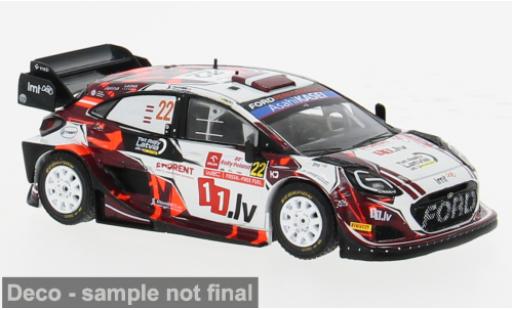 Diecast model cars Ford Puma Rally1 Rally WM Rally Polen 2024 #22 1/43 IXO
