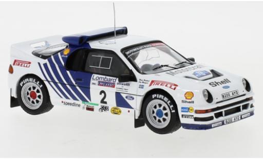 Diecast model cars Ford RS200 Rally No.2 WM RAC 1986 S.Blomqvist/B.Berglund 1/43 IXO