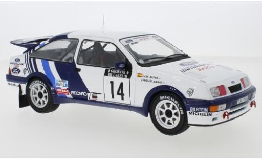 Diecast model cars Ford Sierra Cosworth RS No.14 Rally WM 1000 Lakes Rally 1988 C.Sainz/L.Moya 1/18 IXO