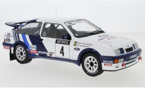 Diecast model cars Ford Sierra Cosworth RS No.4 Rally WM 1000 Lakes Rally 1988 S.Blomqvist/B.Melander 1/18 IXO
