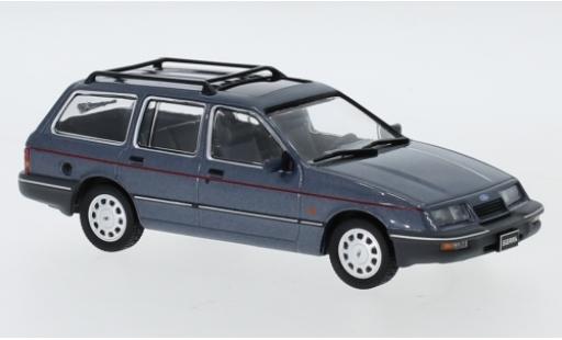 Diecast model cars Ford Sierra Turnier Ghia metallic grey 1988 1/43 IXO