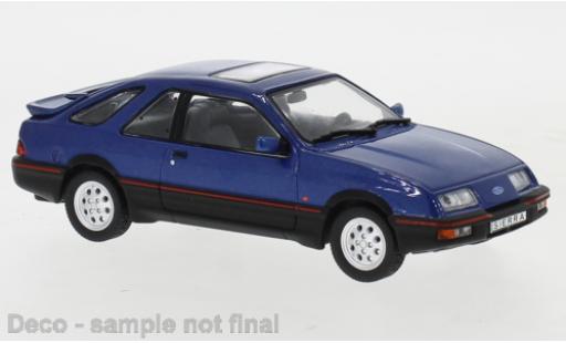 Diecast model cars Ford Sierra Berline XR 4 metallic blue 1984 1/43 IXO