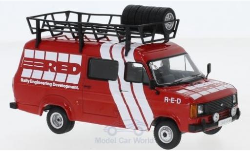 Diecast model cars Ford Transit Kastenwagen MKII 1985 Rally Assistance R-E-D 1/43 IXO