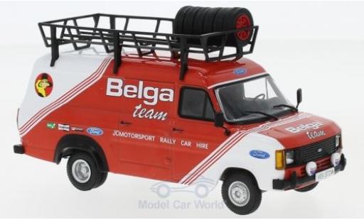 Diecast model cars Ford Transit Kastenwagen MKII Belga Team Belga 1981 Rally Assistance 1/43 IXO