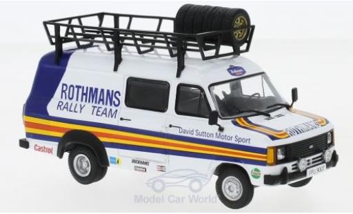 Diecast model cars Ford Transit Kastenwagen MKII David Sutton Motorsport Rothmans 1980 Rally Assistance 1/43 IXO