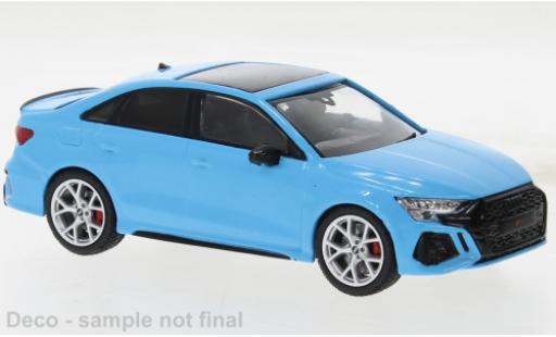 Diecast model cars Audi RS3 berline blue 2022 1/43 IXO