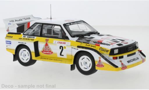 Diecast model cars Audi Sport Quattro s1 No.2 HB Rally WM Rally Monte Carlo 1986 1/24 IXO