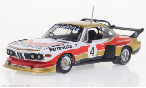 Diecast model cars Bmw 3.5 course CSL No.3 Silverstone 1976 1/43 IXO