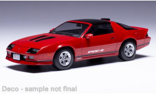 Diecast model cars Chevrolet Camaro IROC -Z red 1986 1/43 IXO