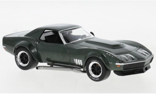 Diecast model cars Chevrolet Corvette Coupe Douane (C3) metallise green 1972 1/43 IXO