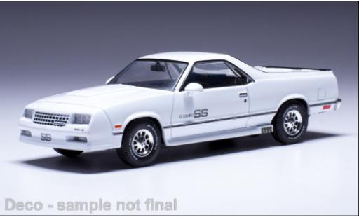 Diecast model cars Chevrolet El Camino SS white 1987 1/43 IXO